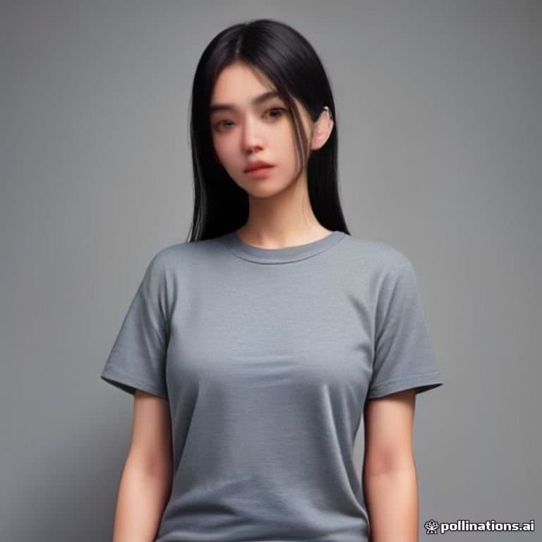 Professional product photograph of premium cotton crew neck t-shirt, black cotton. Centred on a clean seamless light grey background, soft even studio lighting,